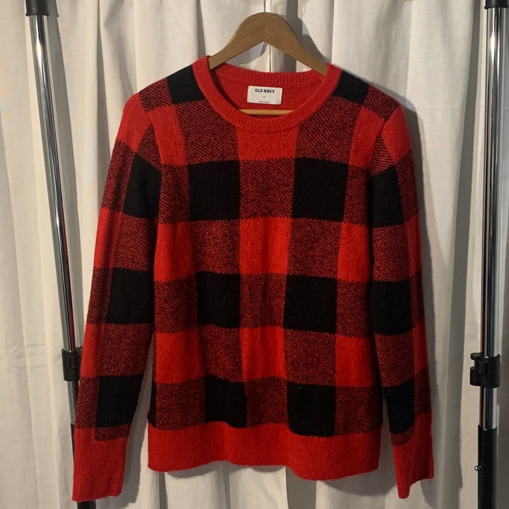 New Buffalo print sweater from Old Navy